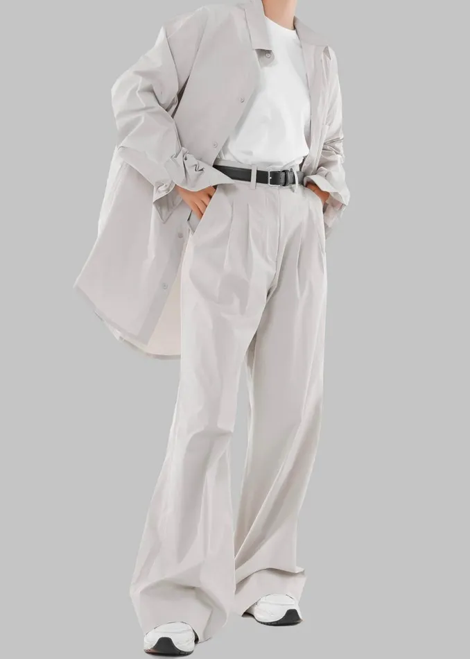 Women The Frankie Shop Bottoms Jayden Wide Pants Taupe