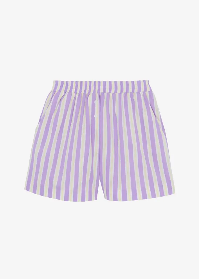 Women The Frankie Shop Bottoms Juno Boxer Shorts Violet Stripe