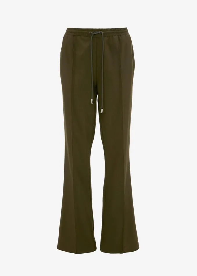 Women The Frankie Shop Bottoms JW Anderson Drawstring Waist Tailored Trousers Olive