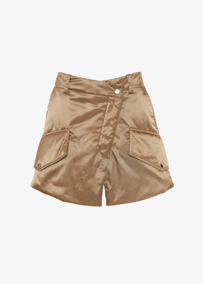 Women The Frankie Shop Bottoms JW Anderson Padded Cargo Mini Skirt Beige
