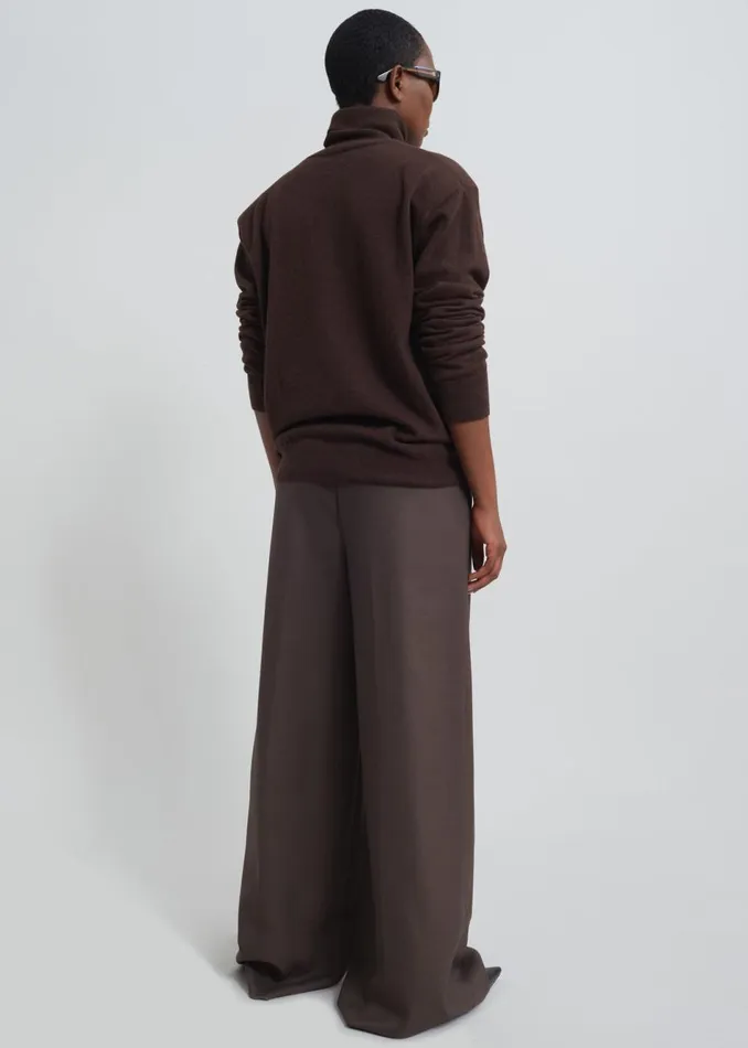 Women The Frankie Shop Bottoms Kamila Wide Leg Trousers Brown