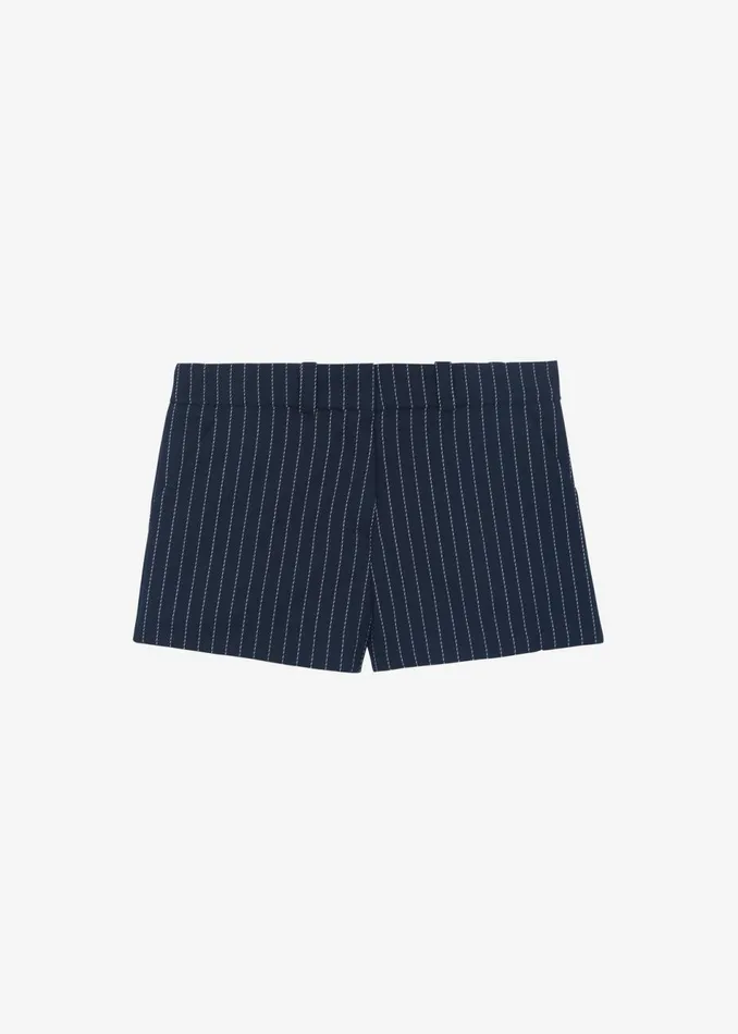 Women The Frankie Shop Bottoms Kate Twill Mini Shorts Navywhite Pinstripe