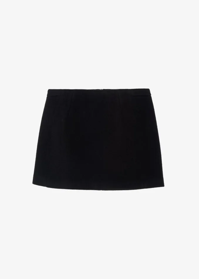 Women The Frankie Shop Bottoms Kerrigan Wool Mini Skirt Black