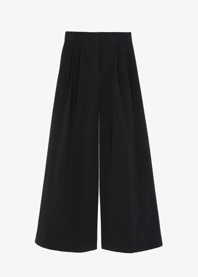 Women The Frankie Shop Bottoms Kiel Wide Pants Black