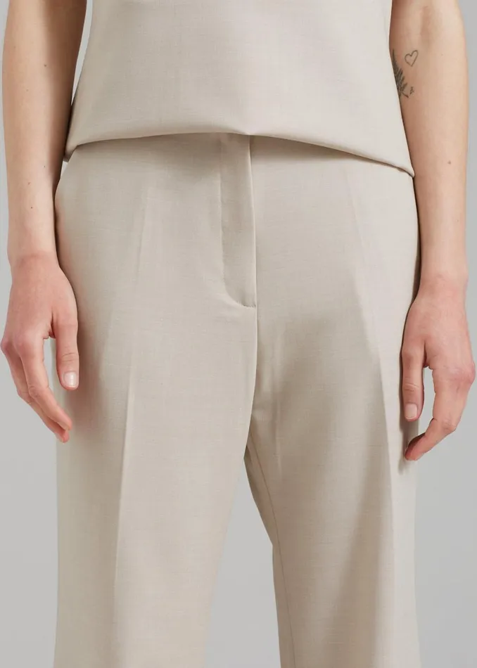 Women The Frankie Shop Bottoms Kit Trousers Beige