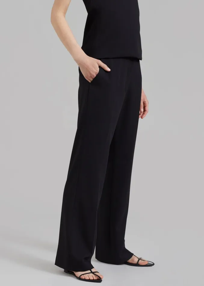 Women The Frankie Shop Bottoms Kit Trousers Black