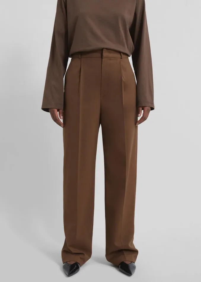 Women The Frankie Shop Bottoms Kylen Trousers Brown