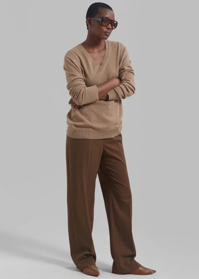 Women The Frankie Shop Bottoms Kylen Trousers Brown
