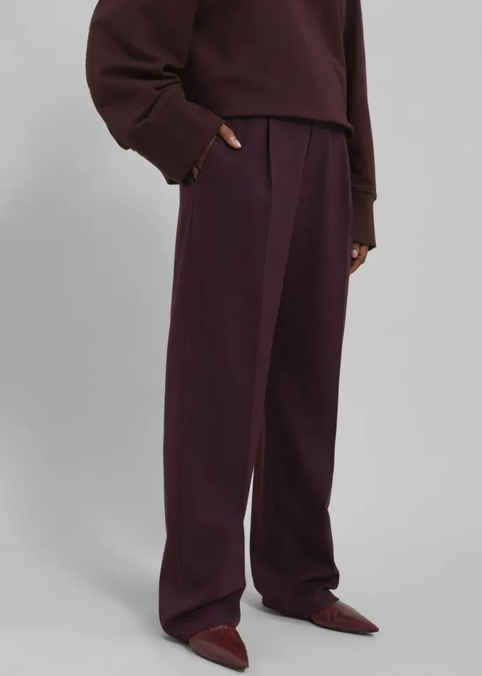 Women The Frankie Shop Bottoms Kylen Trousers Prune