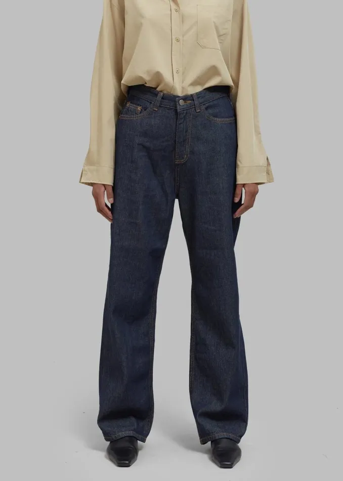 Women The Frankie Shop Bottoms Laris Jeans Indigo