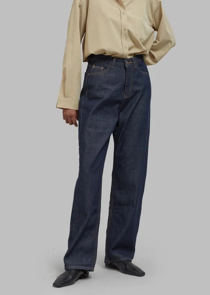 Women The Frankie Shop Bottoms Laris Jeans Indigo