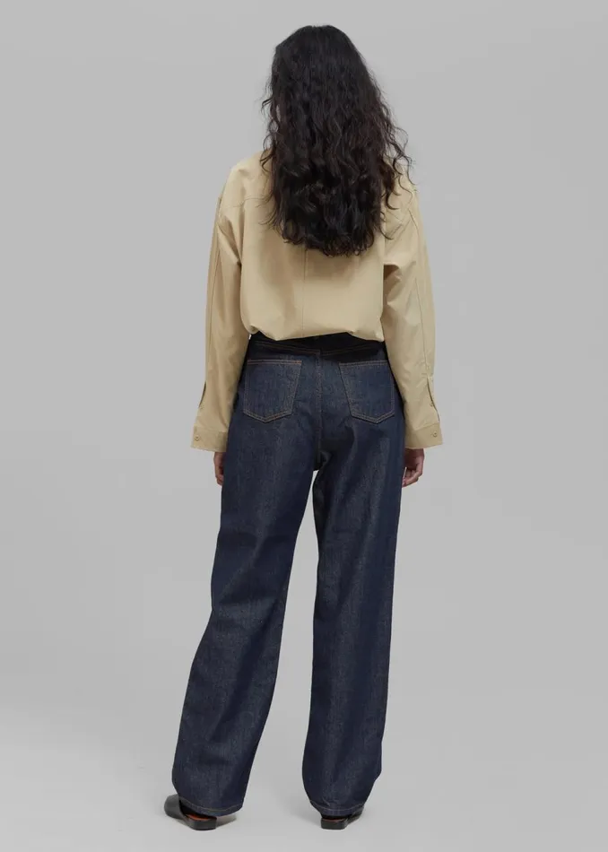Women The Frankie Shop Bottoms Laris Jeans Indigo