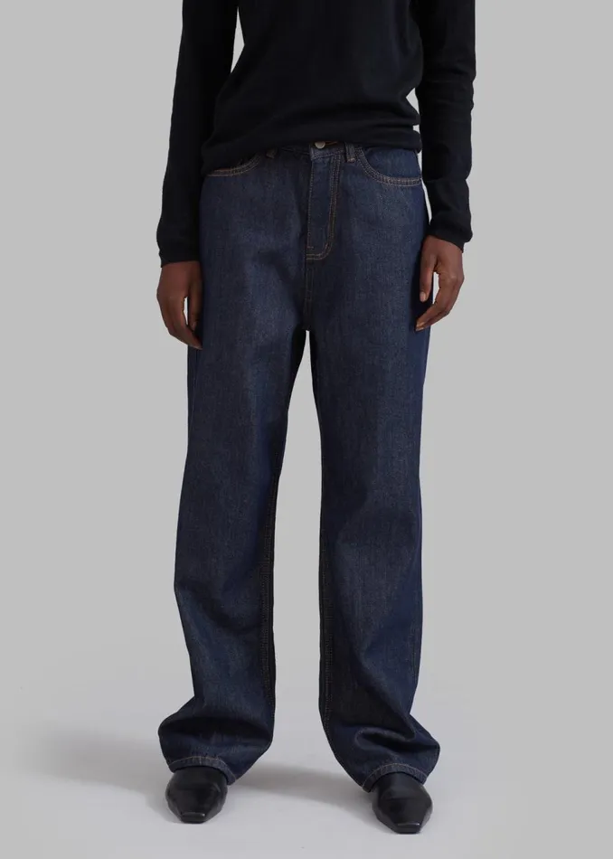Women The Frankie Shop Bottoms Laris Jeans Indigo