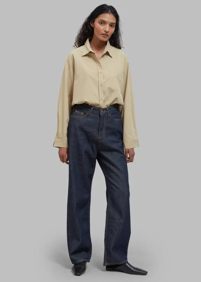 Women The Frankie Shop Bottoms Laris Jeans Indigo