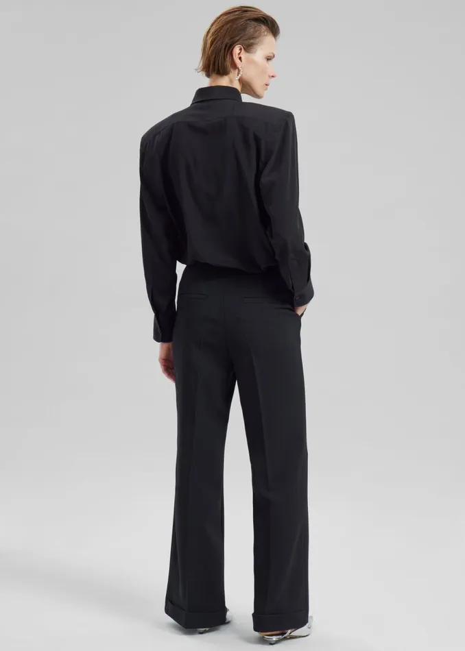 Women The Frankie Shop Bottoms Layne Trousers Black