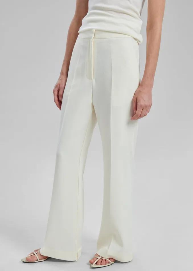 Women The Frankie Shop Bottoms Layne Trousers Off White