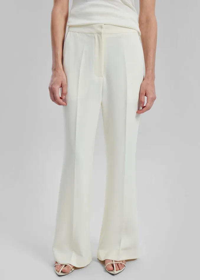 Women The Frankie Shop Bottoms Layne Trousers Off White