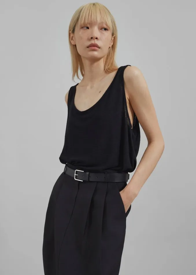Women The Frankie Shop Bottoms Letty Midi Pencil Skirt Black