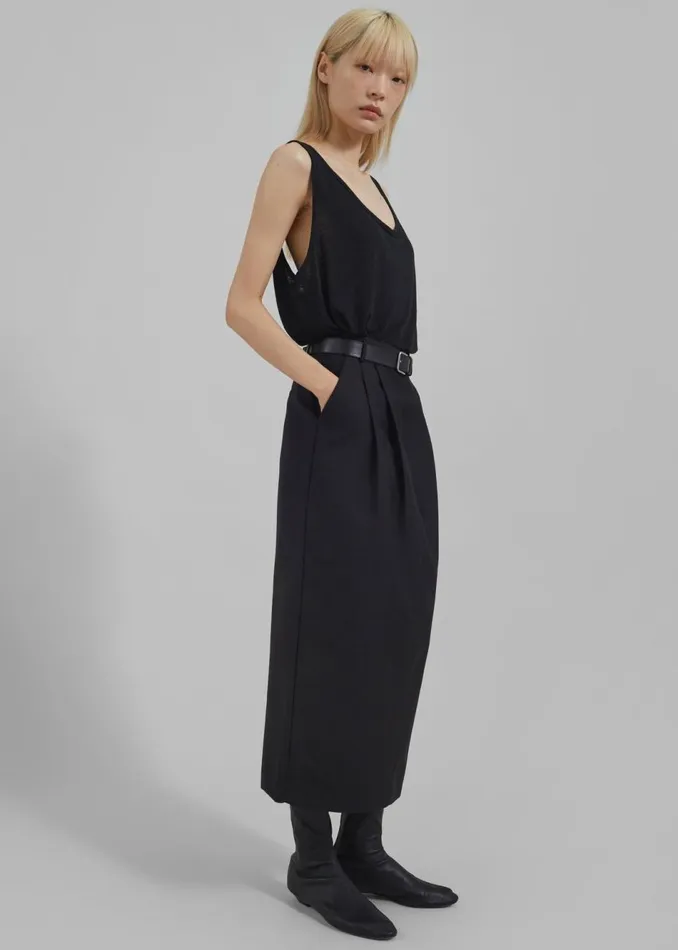 Women The Frankie Shop Bottoms Letty Midi Pencil Skirt Black