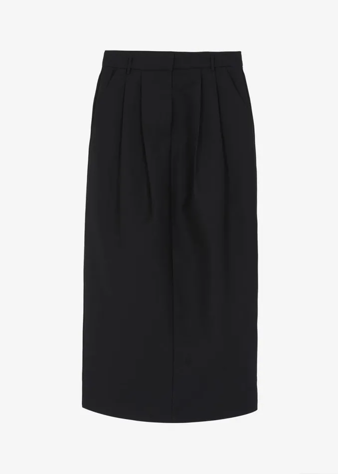 Women The Frankie Shop Bottoms Letty Midi Pencil Skirt Black
