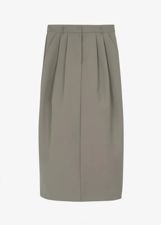 Women The Frankie Shop Bottoms Letty Midi Pencil Skirt Khaki