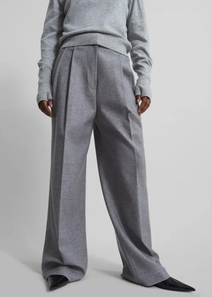 Women The Frankie Shop Bottoms Lilah Trousers Grey