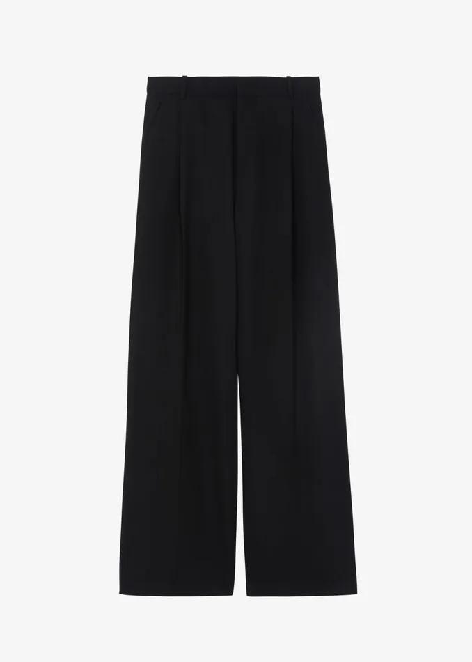 Women The Frankie Shop Bottoms Lillian Wide Trousers Black
