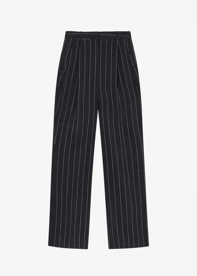Women The Frankie Shop Bottoms Loulou Studio Enyo Pants Blackivory