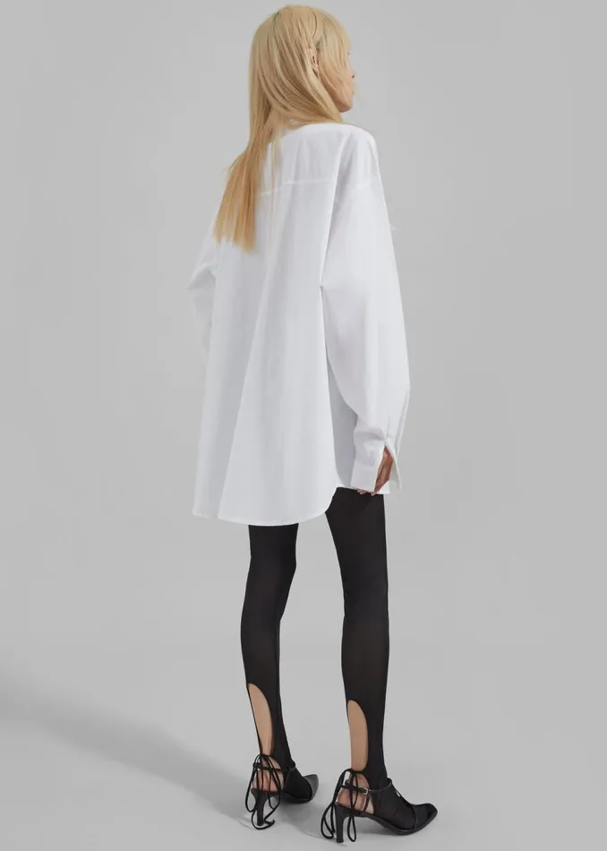 Women The Frankie Shop Bottoms Low Classic Hole Point Leggings Black