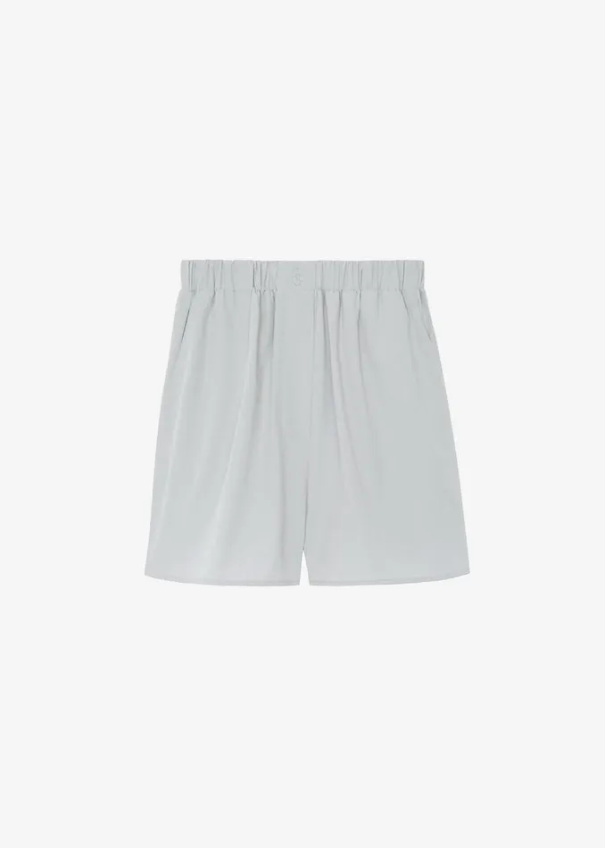 Women The Frankie Shop Bottoms Lui Cotton Boxer Short Ice