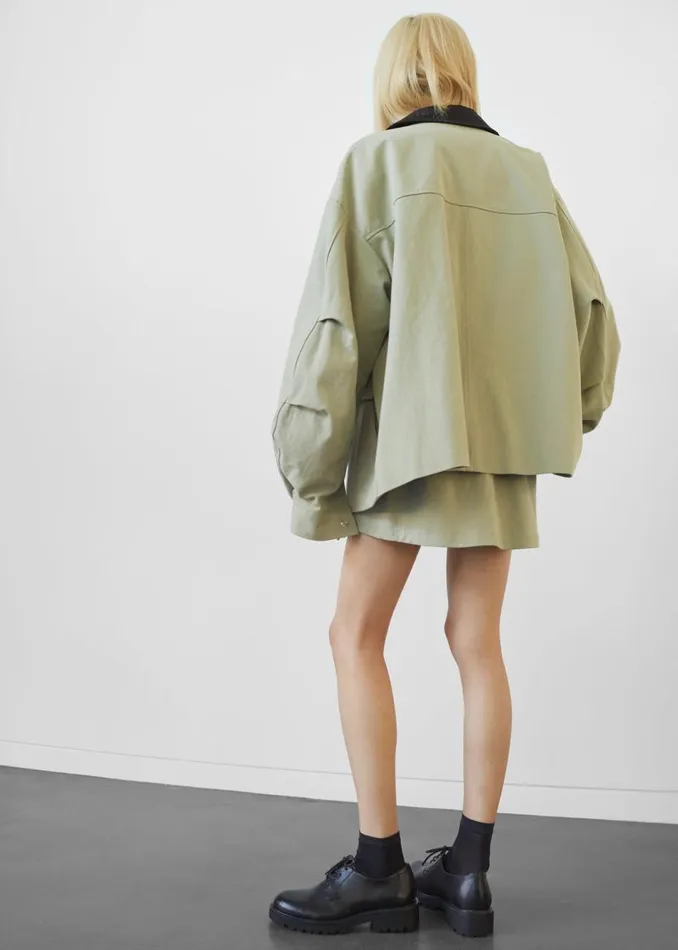 Women The Frankie Shop Bottoms Malia Cargo Mini Skirt Khaki