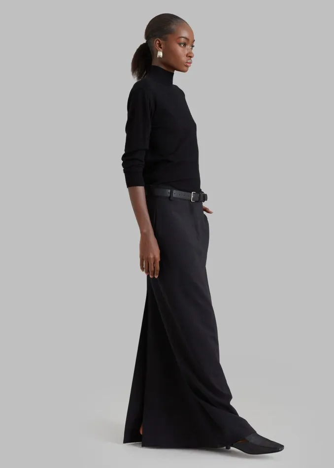 Women The Frankie Shop Bottoms Malvo Long Pencil Skirt Black