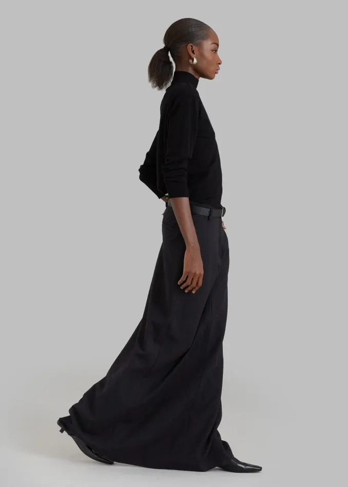 Women The Frankie Shop Bottoms Malvo Long Pencil Skirt Black