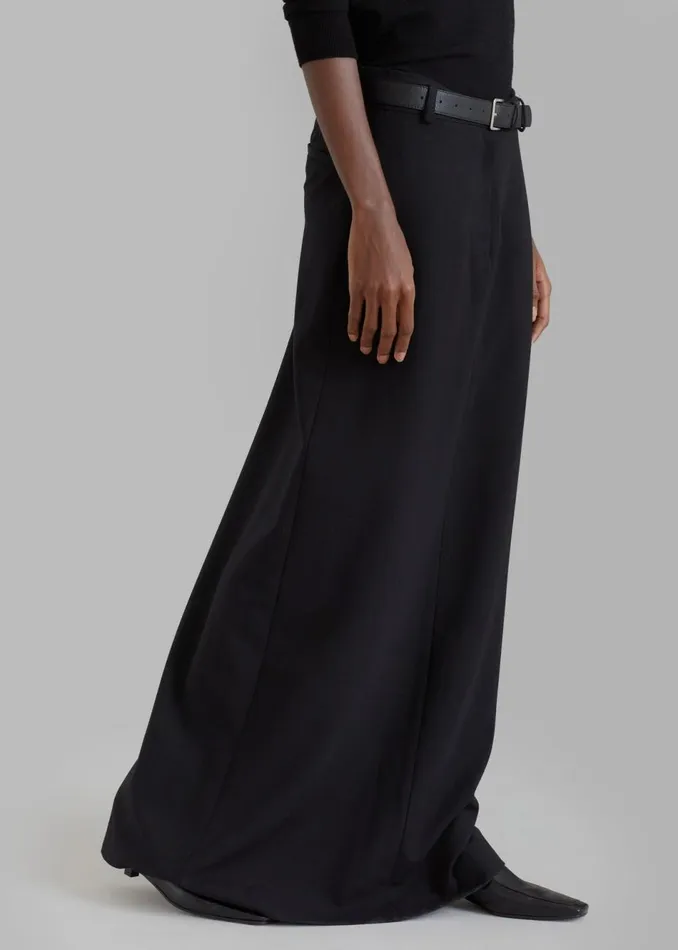 Women The Frankie Shop Bottoms Malvo Long Pencil Skirt Black