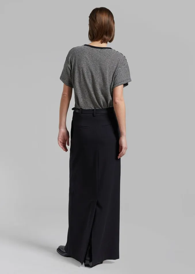 Women The Frankie Shop Bottoms Malvo Long Pencil Skirt Black