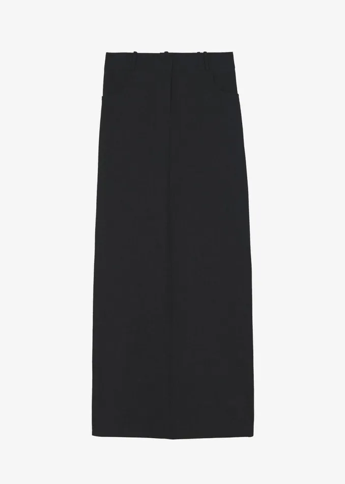 Women The Frankie Shop Bottoms Malvo Long Pencil Skirt Black