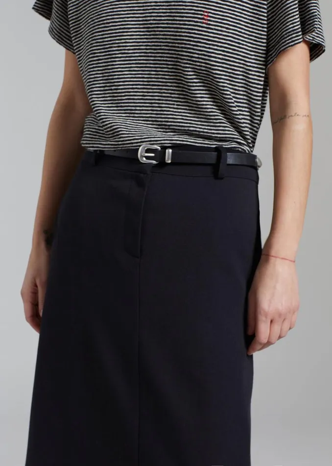 Women The Frankie Shop Bottoms Malvo Long Pencil Skirt Black
