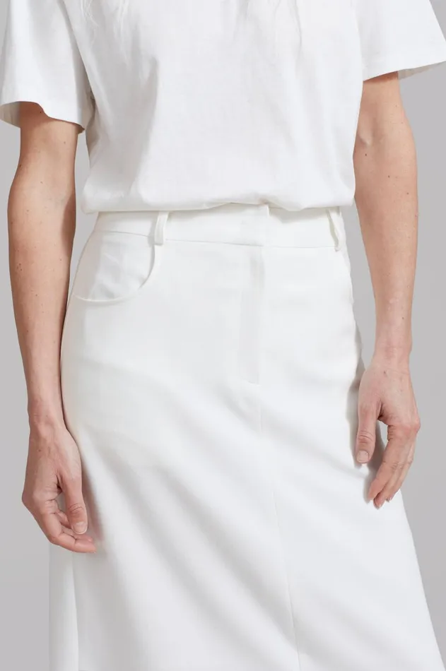 Women The Frankie Shop Bottoms Malvo Long Pencil Skirt White