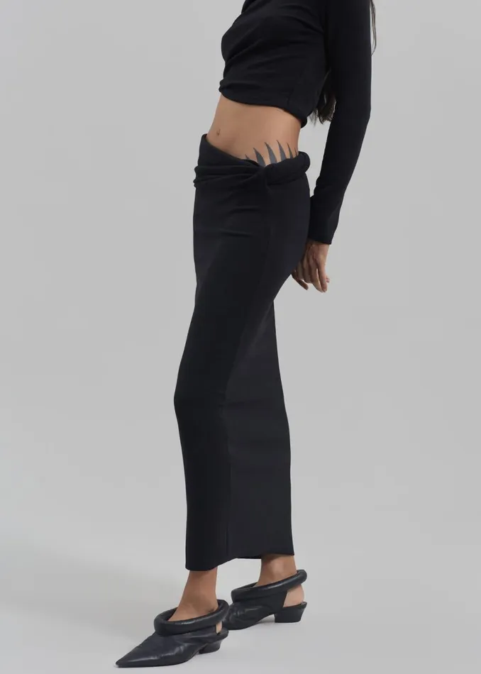 Women The Frankie Shop Bottoms Margot Asymmetric Skirt Black