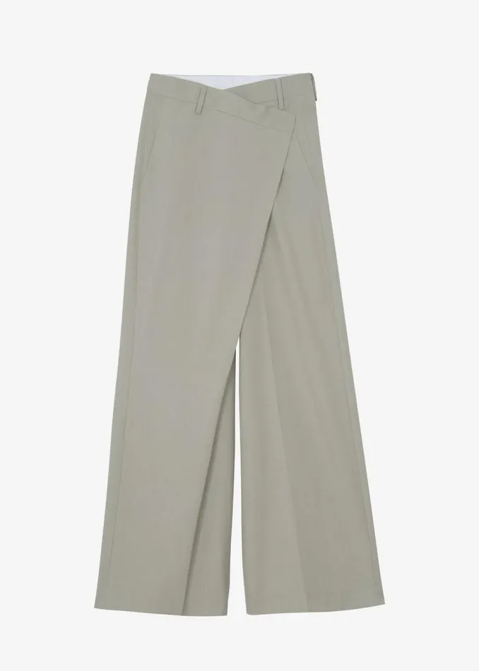Women The Frankie Shop Bottoms Marjorie Asymmetrical Trousers Beige