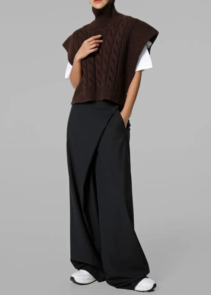 Women The Frankie Shop Bottoms Marjorie Asymmetrical Trousers Black