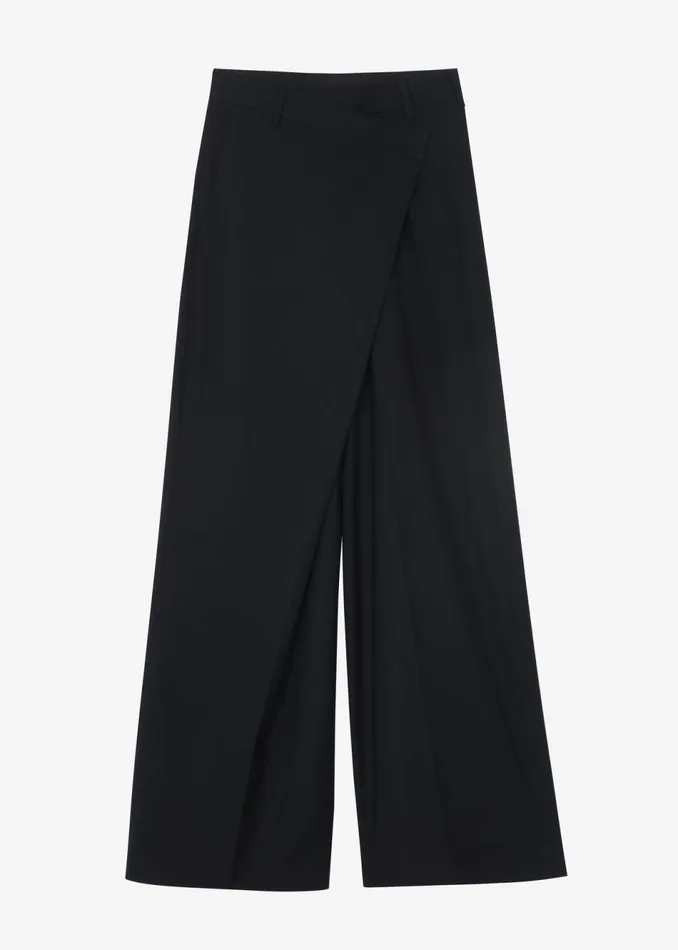 Women The Frankie Shop Bottoms Marjorie Asymmetrical Trousers Black
