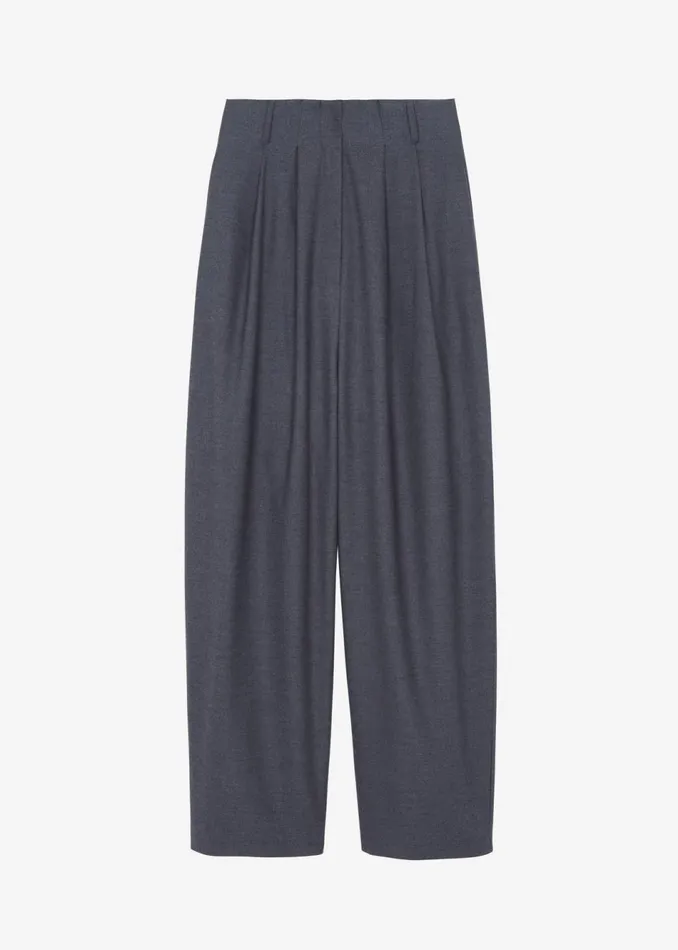 Women The Frankie Shop Bottoms Marley Wide Pants Grey