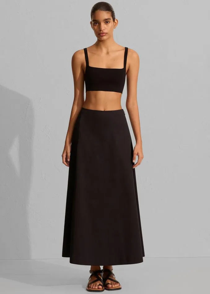 Women The Frankie Shop Bottoms Matteau ALine Skirt Black