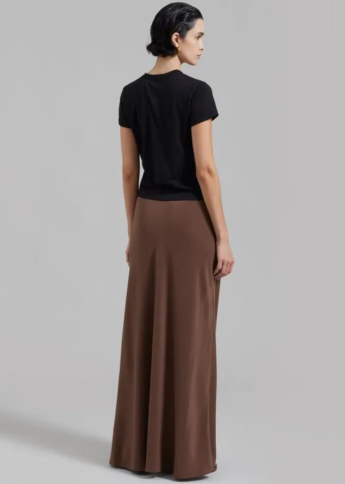 Women The Frankie Shop Bottoms Matteau Bias Elastic Skirt Sable