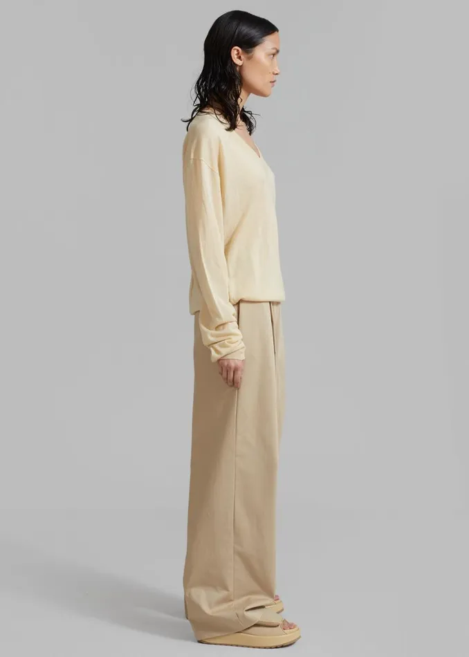 Women The Frankie Shop Bottoms Matteau Summer Chino Sand