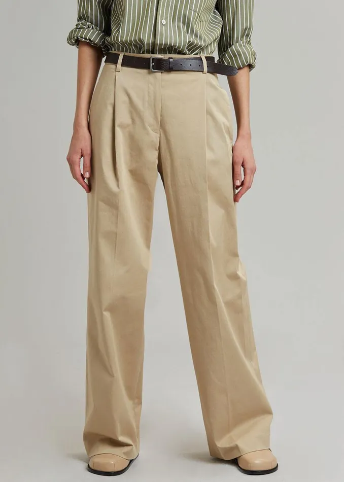 Women The Frankie Shop Bottoms Matteau Summer Chino Sand