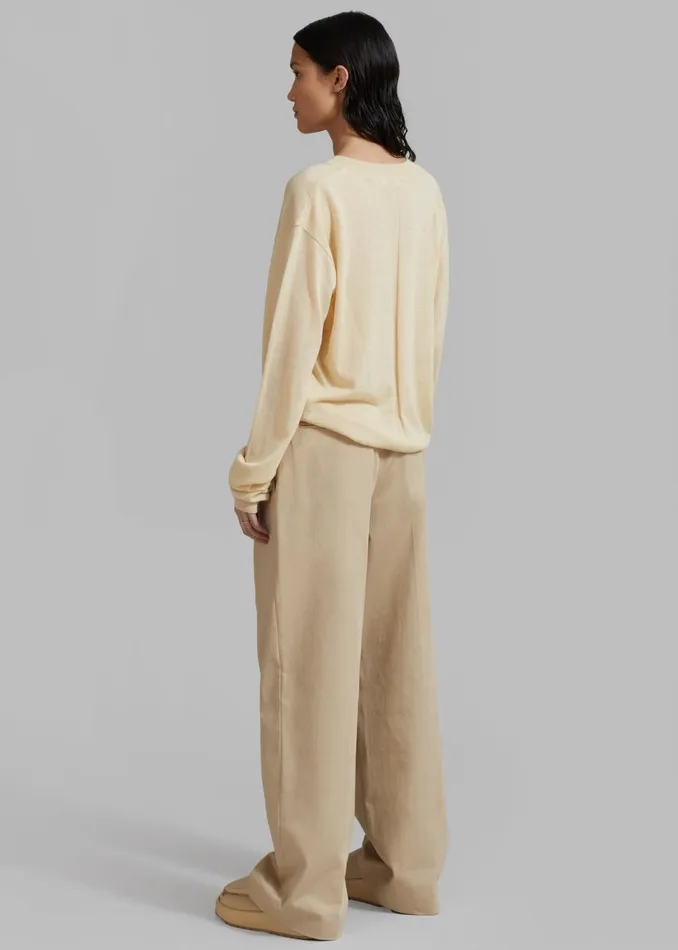 Women The Frankie Shop Bottoms Matteau Summer Chino Sand