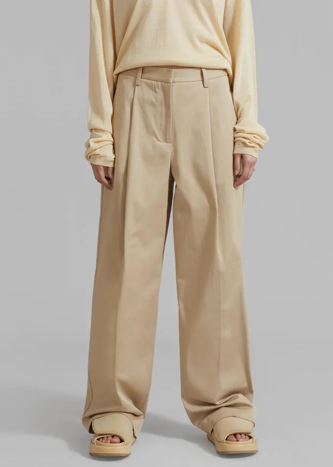 Women The Frankie Shop Bottoms Matteau Summer Chino Sand