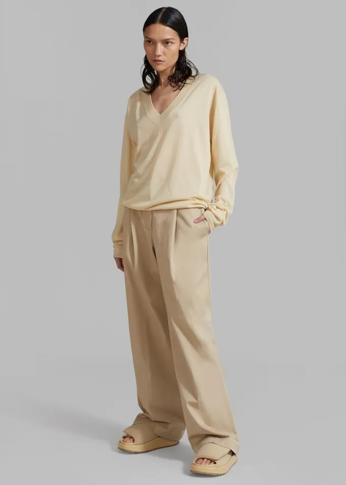 Women The Frankie Shop Bottoms Matteau Summer Chino Sand
